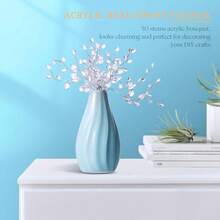 5/10/30 chiếc cành hoa đính ngọc trai acrylic, cành hoa nụ pha lê trang trí, hoa nhân tạo dùng cho đám cưới, trang trí nhà cửa, trang trí bình hoa cưới mùa xuân/thu, trang trí nhà/nhà hàng/phòng ngủ, đồ dùng cho tiệc Ngày của Mẹ/Ngày của Cha/sinh nhật, trang trí sân vườn ngoài trời, trang trí Giáng sinh. - trắng - Xem 3