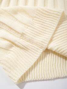 Lookun Autumn Winter Korean Style Men's New Drop Shoulder Minimalist Casual Anti-Pilling Textured Solid Color Crew Neck Pullover Knit Long Sleeve Sweater Knit Top - Apricot - View 10