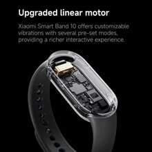 Xiaomi Smart Band 10（标准版）智能手环，150 多种运动模式，1.72 英寸 AMOLED 显示屏，增强型睡眠管理，个性化指导，超长电池寿命，仅支持英语和中文 - 黑色 - 查看 11