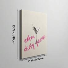 1 件超脏请注明墙面艺术画马提尼鸡尾酒帆布印刷画粉色复古鸡尾酒海报适合办公室酒吧推车厨房墙壁装饰礼物送给她无框或带框