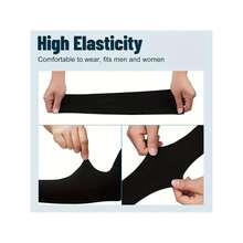 1 Par de Mangas de Brazo de Fibra Elástica para Verano, Unisex - Ligero, Transpirable, Cubiertas de Brazo de Compresión para Actividades al Aire Libre, Deportes y Uso Diario, Negro, Protección de Brazo al Aire Libre, Diseño Elegante, Ajuste Flexible - Negro - Ver 3