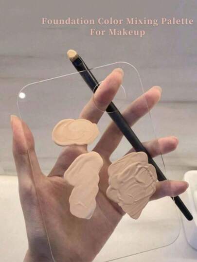 1PC Makeup Mixing Palette And Scraper - For Mixing Eye Shadow, Eye Black, Lipstick, Nail Art,Cheap,Valentine's Day,Cheap Items,Travel,Travel Essential,Room Decor,Valentine's Gift,Cheap Stuff,Room,1 Dollar Items,Vacation Essentials,Gifts For Women,Bedroom,Valentine,99 Cent