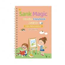 4pcs Children's Pencil Control & Intelligence Training Books, Montessori Educational Tools, Children's English Practice Copybooks, Grooved Magic Copybooks, Reusable Pencil Control Training Books, Preschool Handwriting Practice Books - Multicolor - View 7