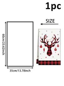 1/2pcs Christmas Decorative Towels, Santa Claus Golden Snowflake Christmas Gnome Snowman Wreath Merry Christmas Pattern Kitchen Decorative Towels, Reusable Hand Towels, Suitable For Christmas Kitchen Living Room Decorative Towels, Christmas Cleaning Supplies, Home Decoration