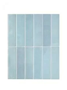 10/30pcs White Brick Pattern Self-Adhesive Tile Stickers, Easy To Peel And Stick Ceramic Tile, Waterproof Wallpaper Suitable For Living Room, Kitchen Backsplash, Bathroom, Zellige Style - Baby Blue - View 6