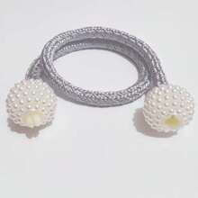 2 件套磁性窗帘绑带，窗帘磁扣装饰绳夹，家居和办公室窗户绑绳夹 - 灰色 - 查看 7