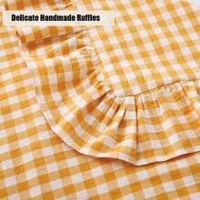 QTSage Green Plaid Ruffle Pillow Shams Standard Set Of 2 Vintage Checkered Washed Cotton Bed Pillow Covers 20x26