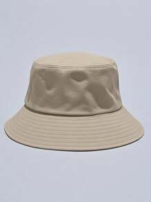 1 件男女通用纯色抽绳渔夫帽，户外旅行徒步休闲轻便时尚运动太阳帽，适合所有年龄段，夏季防晒