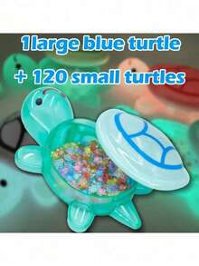 121pcs Turtle Night Light Statues, No Power Or Battery Needed - Resin Garden Miniature Animal Decor - Outdoor Decoration, Colorful Glowing Plastic Handmade Model, Suitable For DIY, Nail Art And Home Decor | Funny Animal Figurines | Decorative Turtles - Multicolor - View 14