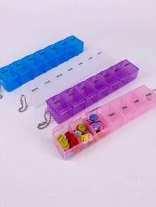 Upgraded Pre-Cut Medication Patch Pill Box, Travel Daily Pill Box, Travel Essential Mini Pill Bottle, 7-Day Pill Box, Travel Pill Box, Pill Box, Pill Rack, Medicine Storage Box, Travel Essential - Multicolor - View 5