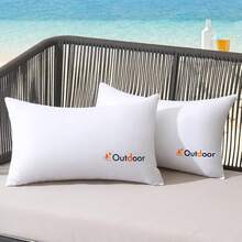 MIULEE - Juego de 2 cojines impermeables para exteriores, 24 x 24 pulgadas, cojín decorativo resistente al agua, para patio, jardín - 12 x 20 pulgadas (paquete de 2) - Ver 9