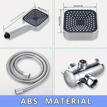 ABS材质套装，大流量淋浴喷头及软管套装，双喷头套装，长管淋浴喷头，三档分水淋浴喷头，淋浴喷头，淋浴配件