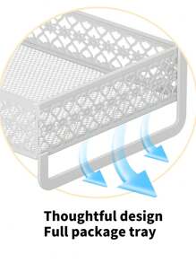 1 pieza Estantería de almacenamiento de llaves multifuncional para la entrada, estantería de almacenamiento de gabinete de zapatos para la entrada, caja de almacenamiento de máscaras, estantería de almacenamiento de joyas, mesa de centro de la sala de estar, mueble del pasillo, entrada, estantería de almacenamiento de cosméticos multifuncional de hierro con ganchos, estantería de baño simple, plato de exhibición de joyas de alta capacidad y creativo