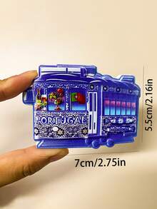 1 pieza Imán de refrigerador con diseño de azulejo 3D pintado, recuerdo de viaje de Portugal, decoración del hogar