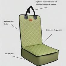 Cubierta de asiento de coche para mascotas de talla grande, protector de asiento delantero impermeable, para SUV, camioneta y sedán, sistema de confort de viaje para mascotas