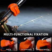 便携式鱼竿支架 紧凑型设计 鱼竿固定器 壁挂式鱼竿绑带夹 多功能鱼竿支架 - 彩色 - 查看 8