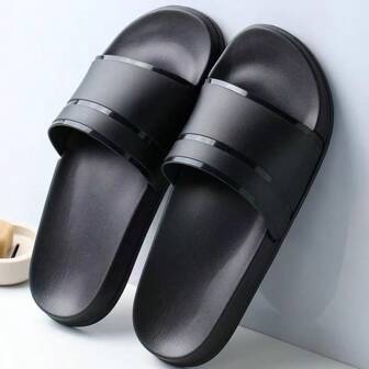 Casual Versatile Minimalist Black New Slippers