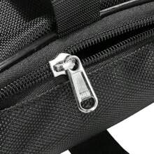 Bicycle Triangle Frame Bag 39x34x26cm Oxford Cloth Saddle Storage Bag With 8cm Thickness Front Beam Fixing Tool Pouch For Cycling MTB Road Bike Black