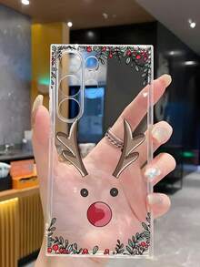 غطاء هاتف ناعم بتصميم رنة عيد الميلاد متوافق مع أجهزة و Honor و Redmi و Galaxy A04e/12/A13/A14/A34/A50/A52/A53/A54/S21/S22/S23/S24/S25/S25Ultra، 6A/7A/8A، 12T/13T، مقاوم للماء والصدمات ومقاوم للخدش، الإصدار الدولي وليس الإصدار المحلي - شفاف - مشاهدة 6