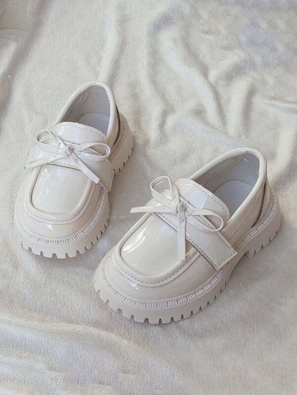 1 Par de Sapatos Rasos Fofos de Princesa para Meninas, Sola Respirável e Macia, Antiderrapante e Versátil, Sapatos Infantis e de Bebê de Fácil Calce e Descalce, Adequados para Primavera, Verão e Outono