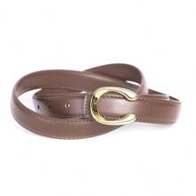 ECHAIN 1pc/2pcs Narrow Waist Strap For Jeans Dress Women Fashionable Belt Simple Elegant Waistband Valentine's/Mother's Day Gift Daily Wear Red/White/Black/Coffee/Brown