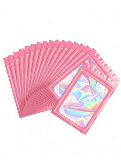 30/10/5pcs Gradient Color Reusable PVC Dustproof Jewelry Bags, Self-Sealing Organizer Pouches For Earrings, Necklaces, Bracelets, Mini Gift Party Packaging And Storage, Multipurpose Travel Jewelry Case For Women, Holiday Festival Organizer, Autumn Halloween Decor, Durable And Stylish Protective Bags, Portable For Office, Home, School Or Trip Organizer Space-Saving Multi-Purpose Adjustable Stackable Portable