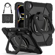 Colorblock Handheld Rotating Shockproof Protective Case With Shoulder Strap For Apple IPad Mini 7, IPad Mini 6, IPad 6th (9.7-Inch), IPad Pro 9.7 (2016), IPad 5th (9.7-Inch), IPad 10.2 7th Gen 2019, IPad 8th (10.2-Inch), IPad 9th Gen (10.2-Inch), IPad 11(A16 2025), IPad 10th (10.9-Inch), IPad Air 4th (10.9-Inch), IPad Air 5th Gen 2022, IPad Air 11-In.(M2)-2024, IPad Air 11(M3 2025)