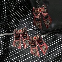 Accessori di supporto fai-da-te per fiocchi meravigliosi - accessori per badge e borse - supporto per badge versatile e originale - accessori decorativi per fiocchi stile Lolita - fermaglio per bordi - di ritorno a scuola