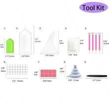 30/60/120/240 Slots,Diamond Painting Storage Case, Upgraded Canvas Organizer With Accessories Shockproof Bead & Art Supply Holder, Portable Jewelry Container With Tools, Multifunctional Craft & Sewing Supplies Kit, Plastic Material - Multicolor - View 6