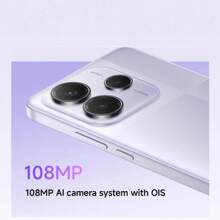 Xiaomi Redmi Note14 智能手机配备联发科天玑 7025-Ultra 处理器、5110mAh 高容量电池，性能持久，6.67 英寸大显示屏和超大音量，仅支持英语和中文。