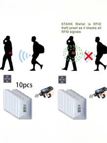 1件/5件/10件/20件/1套RFID银色卡套防消磁信用卡银行卡身份证卡套防扫描防磁防盗防盗刷卡套信用卡贴纸卡贴纸卡套信用卡套保护套防水卡 - 銀色 - 查看 5