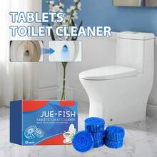 2-In-1 Rose Scented Automatic Toilet Cleaner Blocks, Bathroom Toilet Odor Eliminator, Toilet Cleaning Agent. Place The Product In The Toilet, Soak For 20 Minutes, Then Use With A Toilet Brush For 12-Hour Freshness.