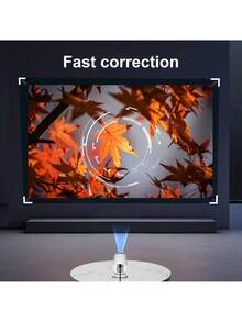 便携式投影仪，适用于迷你投影仪，紧凑型家庭影院体验，非常适合游戏、学习、办公室电影，兼容电脑、手机、电视棒，可使用 30,000 小时。 - 多色 - 查看 7