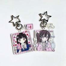 1 pieza Llavero acrílico, dije de teléfono, recuerdo escolar, colgante de bolso, estilo escolar japonés retro rosa con corazón, en el estilo Y2K, adecuado para todas las estaciones, eventos de la empresa, accesorios de Halloween, ideas de regalo para el Día del Maestro, Navidad, accesorios de bolso, cordones con portaidentificaciones, accesorios de coche, dijes de bolso, para la hermana