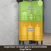 Freestanding Shower Shelf (3 Pack), Corner Shower Caddy, No Drilling For Bathroom, Black