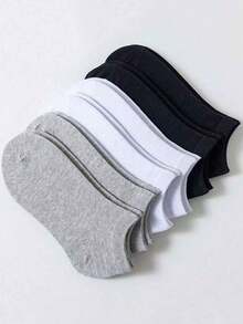 12 pares Calcetines cortos, ligeros y transpirables de verano  para gimnasio - Negro - Ver 5