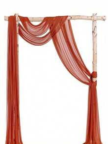 1 buc. 300x75cm perlă transparentă fundal, decor arc de nuntă, decorare pentru ceremonie de nuntă în aer liber, draperie din șifon pentru petrecere de ziua de naștere agățată de perete