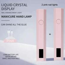 Lámpara secadora de uñas portátil conveniente UV/LED para curar todo tipo de esmalte de uñas, herramienta de arte de uñas recargable USB de secado rápido