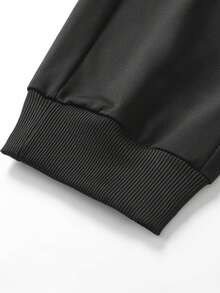 Men's Drawstring Elastic Waist Thin Breathable Sports Pants, Fashionable Sweatpants