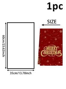 1/2pcs Christmas Decorative Towels, Santa Claus Golden Snowflake Christmas Gnome Snowman Wreath Merry Christmas Pattern Kitchen Decorative Towels, Reusable Hand Towels, Suitable For Christmas Kitchen Living Room Decorative Towels, Christmas Cleaning Supplies, Home Decoration