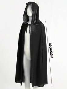 1 件小红帽披肩 - 亮红色涤纶派对披肩，35.43 英寸 - 非常适合万圣节、圣诞节、复活节、情人节等。多功能节日角色扮演披肩，万圣节女巫连帽披肩 - 彩色 - 查看 11