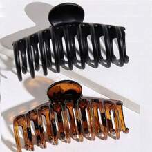 2pcs Marble Pattern Hair Clips, Casual Versatile Fashion Daily Hair Accessories Fall Winter Claw Clip For Vacation Outfits Woman - Multicolor - View 8