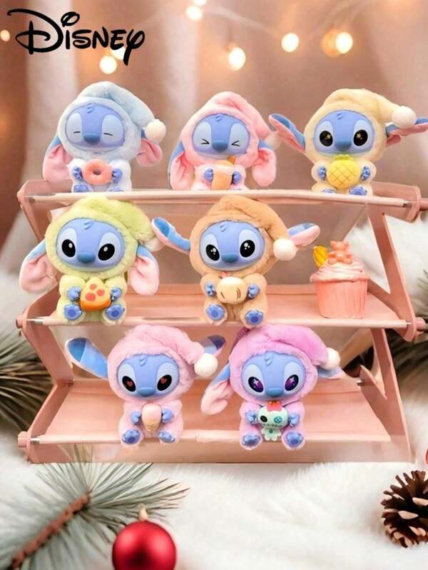 Disney 1/6 piezas Muñeco de Stitch, Serie "Incluso cuando estás cansado, come un bocado", Figura de Stitch, Muñeco coleccionable, Decoración sorpresa de Stitch, Regalo de cumpleaños, Regalo de Halloween. La popular caja ciega de Disney Stitch viene en una variedad de colores para elegir, lo que la convierte en un imprescindible sin importar lo cansado o cansado que estés. Es una linda colección de personajes de anime de dibujos animados.