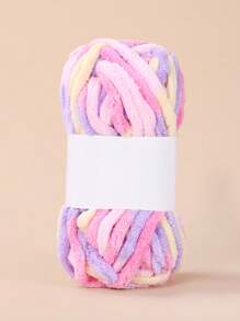 1 Roll Chunky Boucle Yarn For Handmade Knitting Scarf, Slippers, Coasters, Rugs - Multicolor - View 8