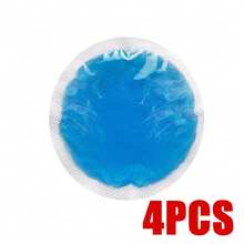 8 件/1 件可重复使用圆形凝胶包，四季冷/热疗热敷垫，缓解疼痛凝胶加热/冷却垫，带布背衬，适用于眼睛、面部、学校、返校、旅行、旅行必需品、家庭必需品、眼罩、睡眠面罩