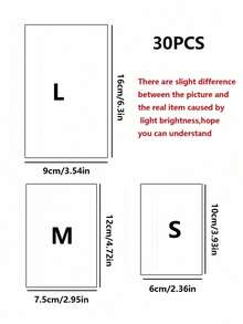 30/10/5pcs Gradient Color Reusable PVC Dustproof Jewelry Bags, Self-Sealing Organizer Pouches For Earrings, Necklaces, Bracelets, Mini Gift Party Packaging And Storage, Multipurpose Travel Jewelry Case For Women, Holiday Festival Organizer, Autumn Halloween Decor, Durable And Stylish Protective Bags, Portable For Office, Home, School Or Trip Organizer Space-Saving Multi-Purpose Adjustable Stackable Portable