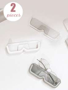 12 peças/10 peças/4 peças/3 peças/2 peças/1 peça de material plástico rígido sem furos, suporte para óculos de sol, caixa de armazenamento, estojo para óculos de sol, acessórios de exibição, adequado para colocar no quarto, sala de estar, banheiro ou escritório - multicolorido - Ver 5