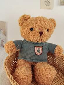 21厘米可爱坐姿泰迪熊毛绒玩偶摆件，圣诞泰迪熊毛绒玩偶，泰迪熊，熊，圣诞泰迪，可爱毛绒玩偶，家居装饰及生日/节日礼物，柔软舒适，熊主题派对，圣诞玩偶，我的第一只泰迪熊，超柔软毛绒动物玩偶，经典泰迪熊，高品质毛绒玩偶，情人节礼物 - 彩色 - 查看 12