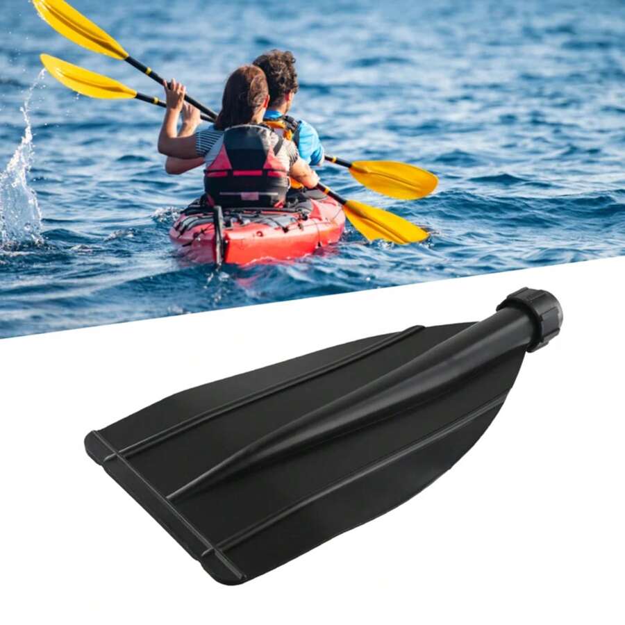 1pc Kayak Thicken Paddle Blade Leaf Oar For Canoe Pnflatable Boat Paddle Accessories Kayak Paddle Blade Boat Canoe Kayaks Tool - 黑色 - 查看 1
