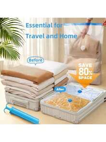 13 packs Sacs de rangement sous vide pour économiser l'espace, organisation de rangement de cuisine, pour le rangement de vêtements et le rangement sous le lit, sacs de rangement sous vide, pour les sacs de rangement de jouets, les essentiels de voyage à la maison, le sac de voyage avec pompe incluse, sacs sous vide pour vêtements, couettes, couvertures, literie